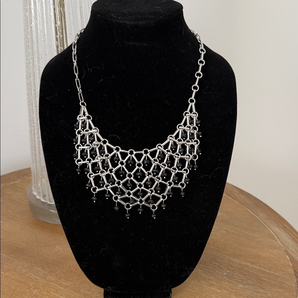WHBM Silver Mesh Necklace